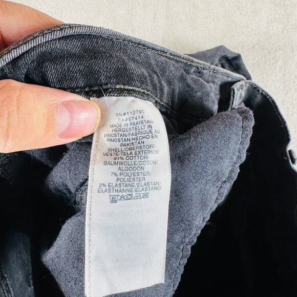 True Religion Jeans Men 31 Faded Black Denim Tony Skinny Destroyed Knees Zip Fly - Picture 5 of 13